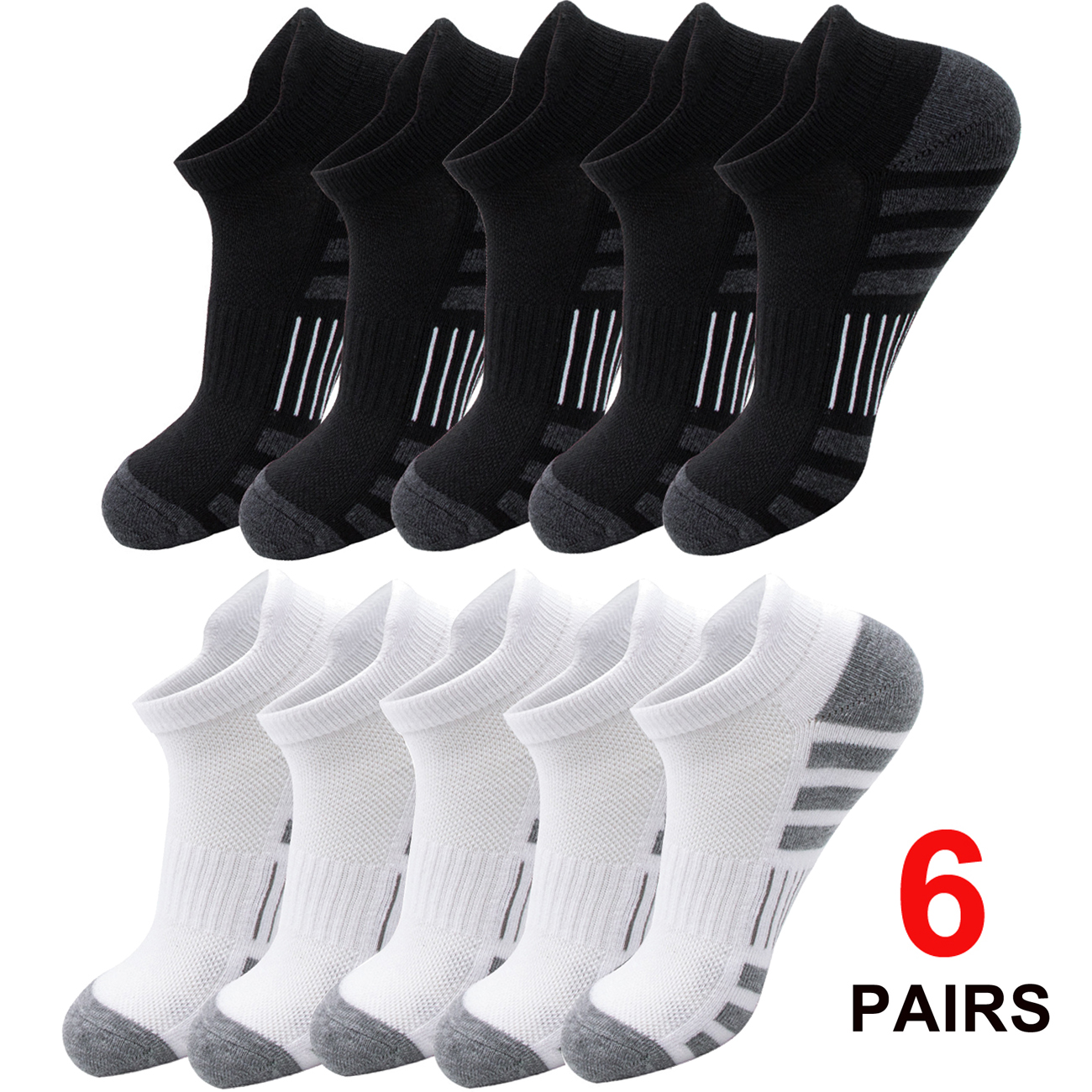 Athletic Sock Cushion - Cushioned Breathable Ankle Athletic Running Socks