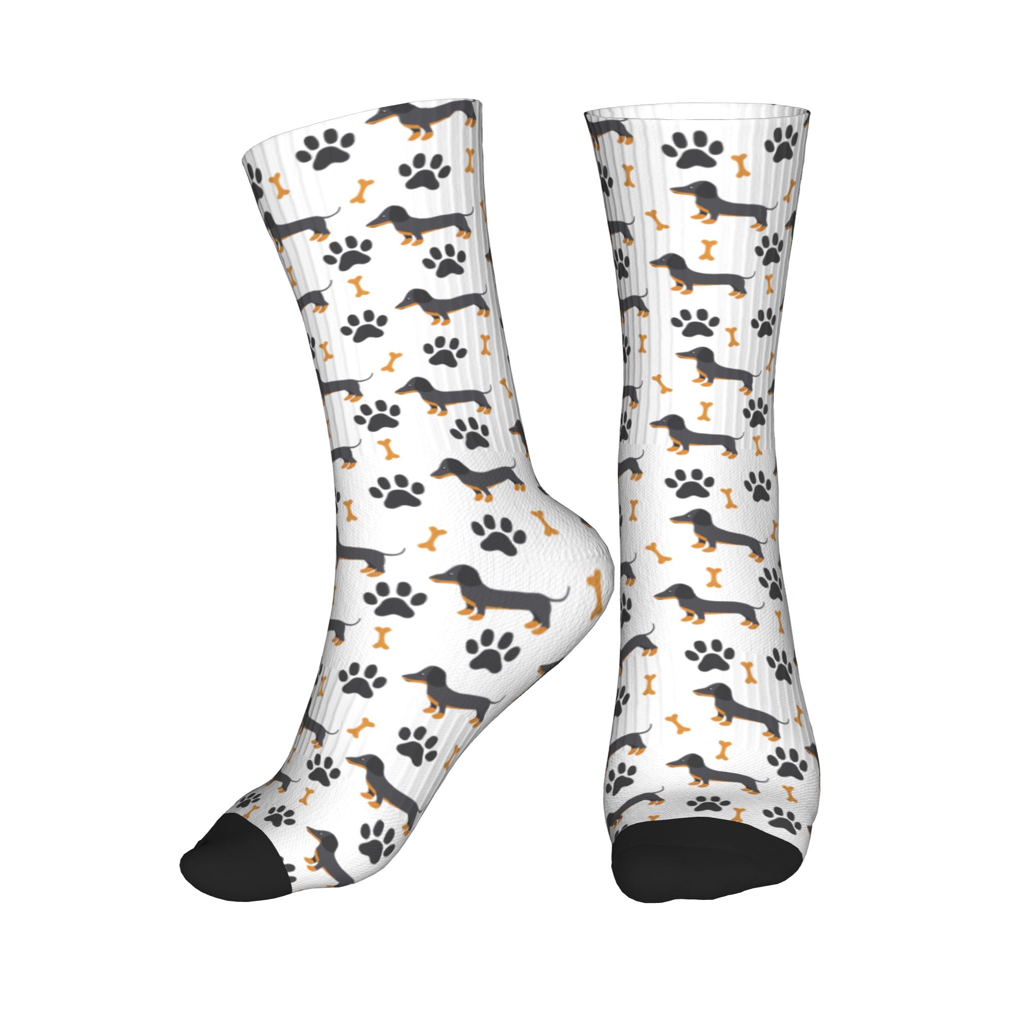 Dress Sock Men - Cute Puppy Dog Dachshund Dress Socks