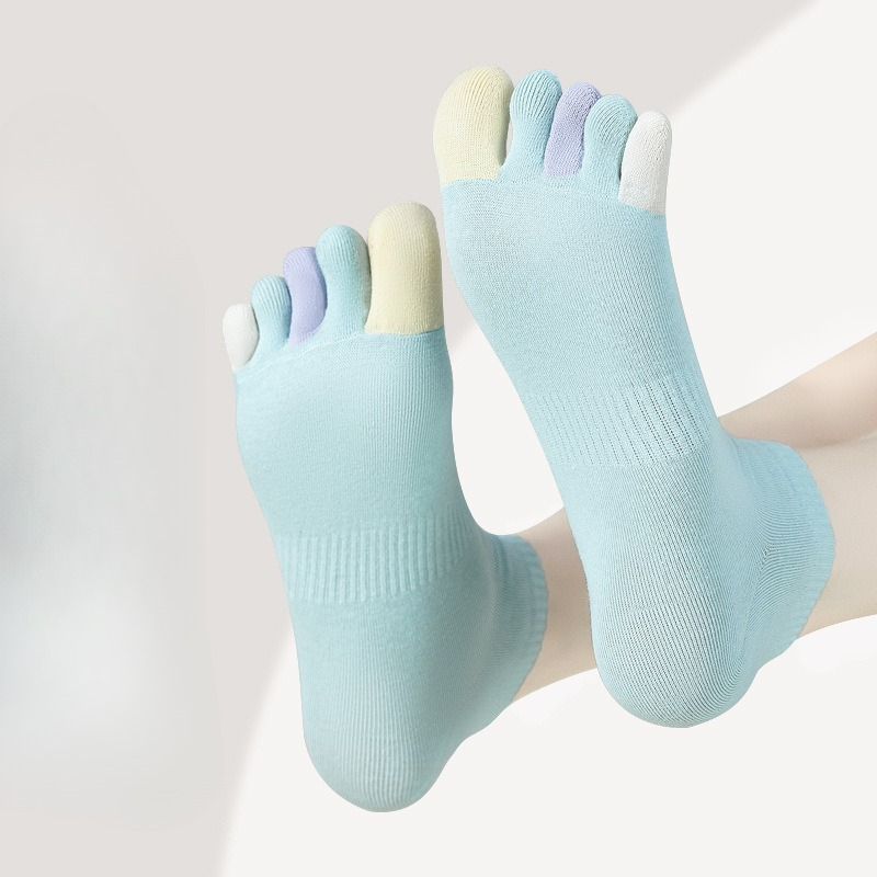 6 pairs Summer thin breathable - مراجعة Toe Sock Split وسعره