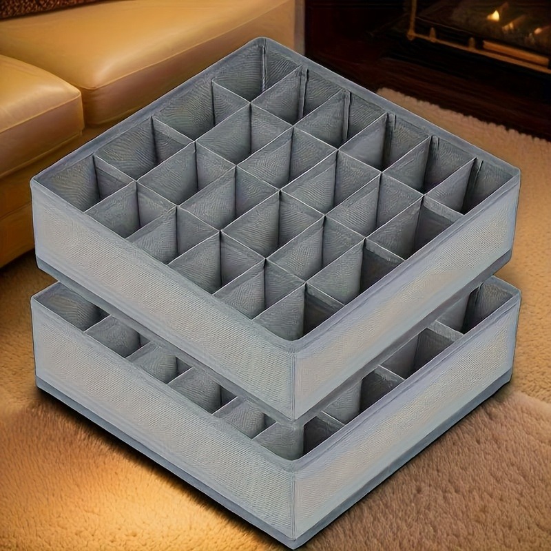 2Pcs 24-Compartment Fabric Soc - مراجعة Sock Organizer Tray وسعره