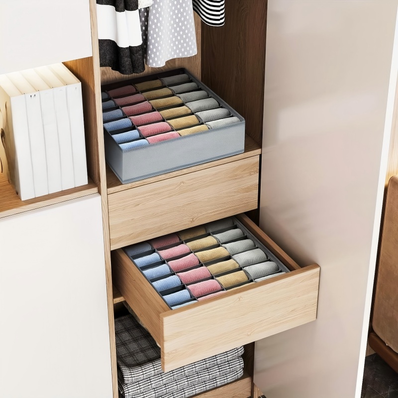 24 Grid Foldable Storage Organ - مراجعة Sock Organizer Tray وسعره