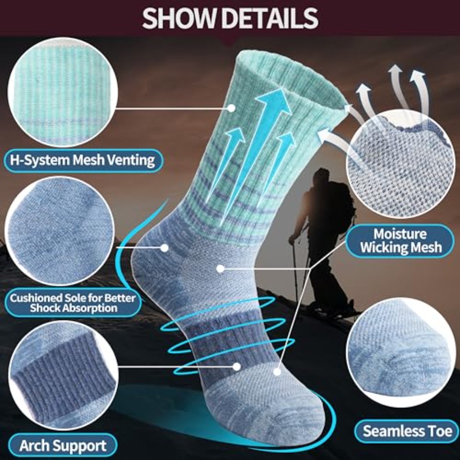Anlisim Merino Wool Hiking Soc - مراجعة Wool Hiking Sock وسعره