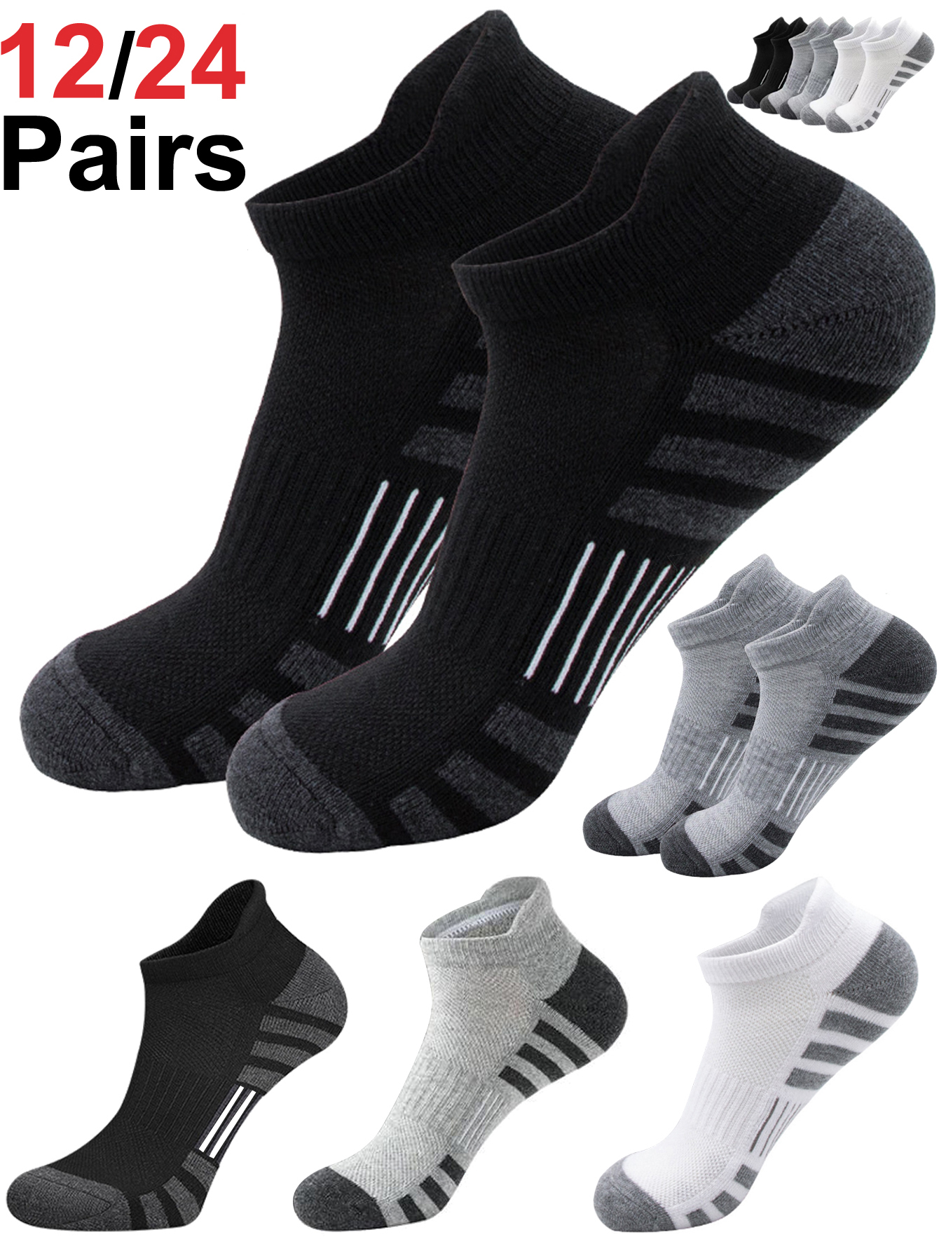 Cushioned Breathable Ankle Ath - مراجعة Athletic Sock Cushion وسعره