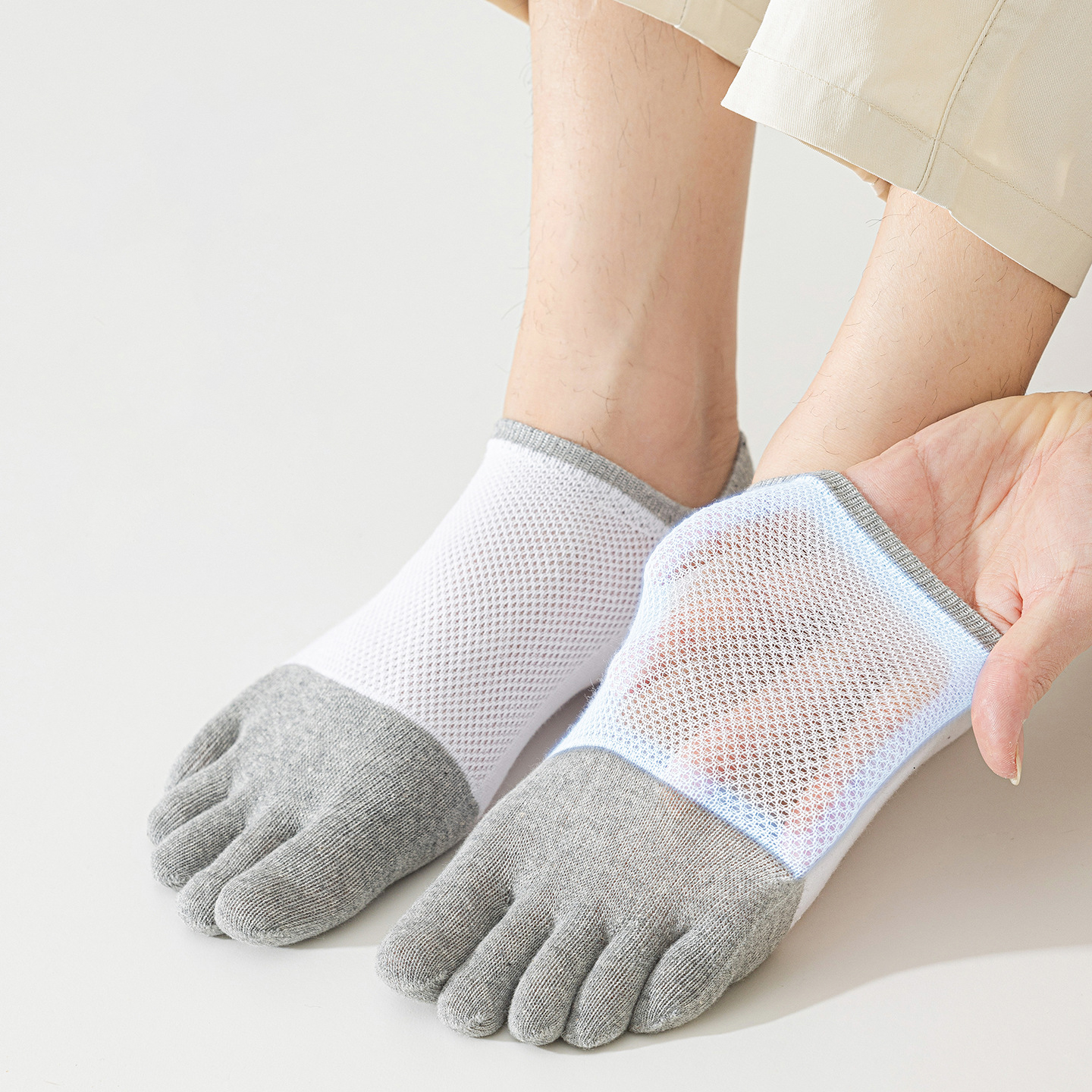 5 Pairs Men's No Show Toe Sock - مراجعة Toe Sock Split وسعره