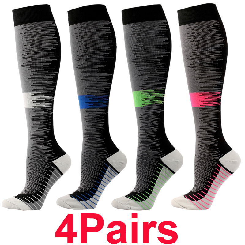 4Pairs Football Soccer Stockin - مراجعة Compression Sock Medical وسعره