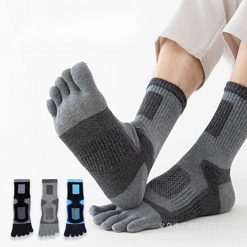 3 Pairs Men Sports Five Finger - مراجعة Toe Sock Split وسعره