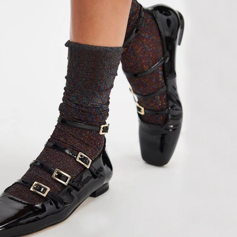 Colorful Sexy Shiny Women's So - مراجعة Silk Sock Bamboo وسعره