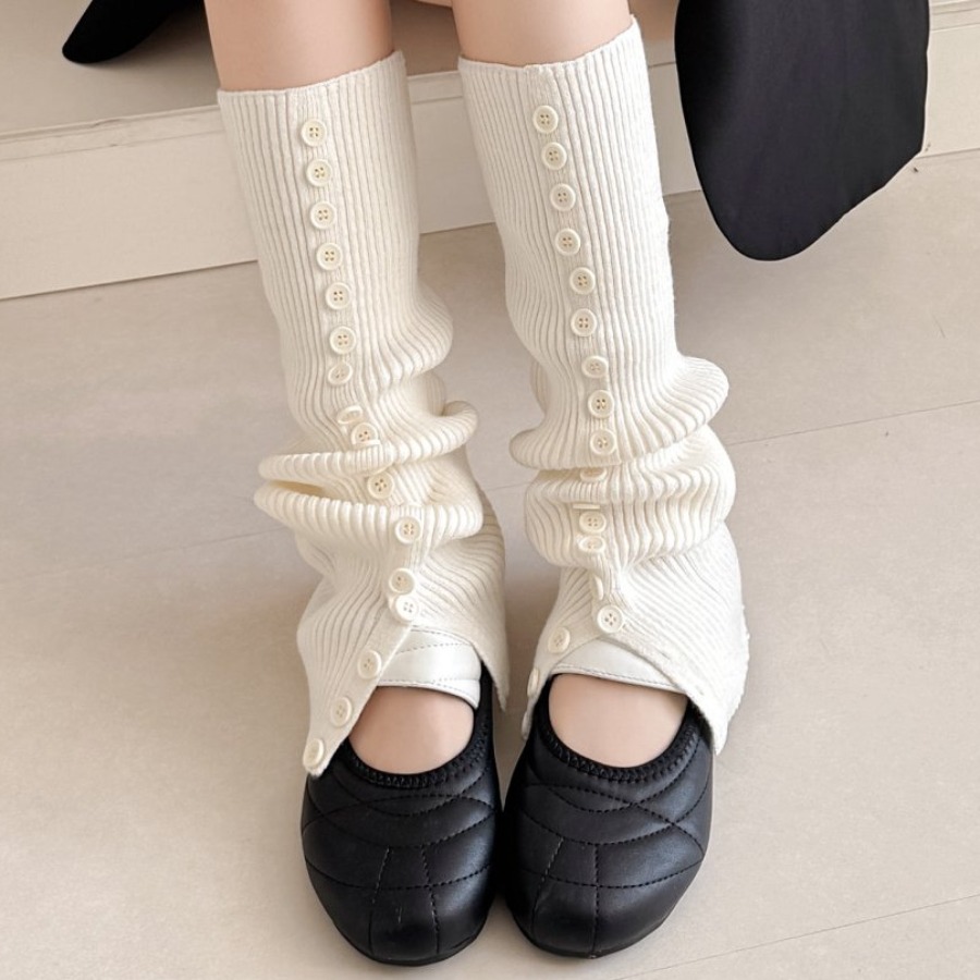 ​New Women's Button Detail Slo - مراجعة Boot Sock Slouchy وسعره