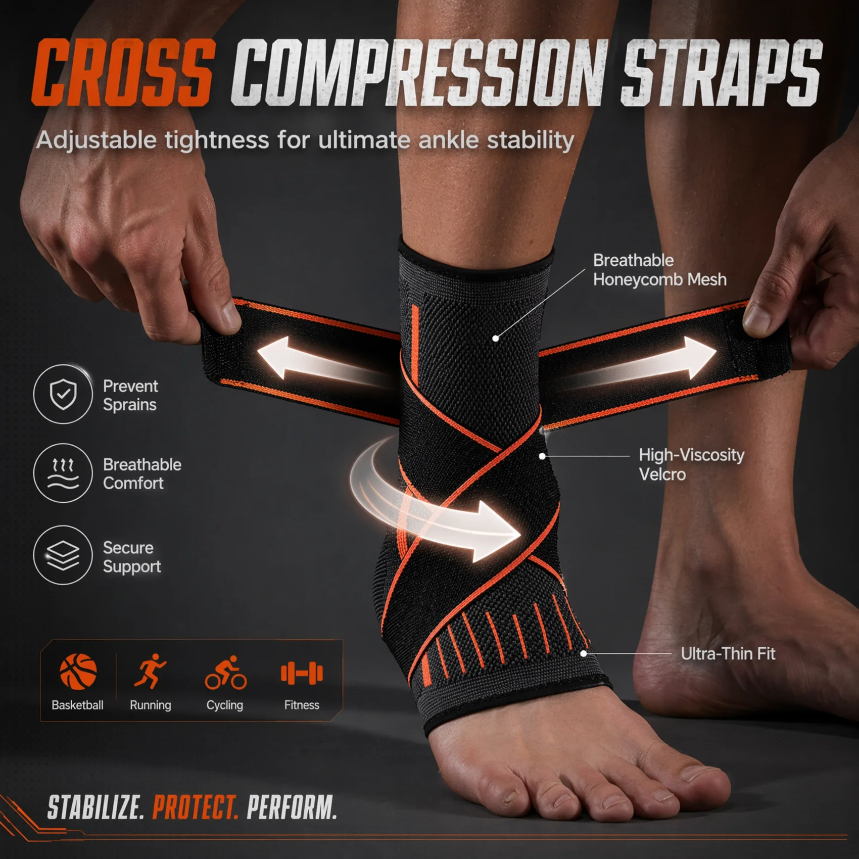 Breathable Compression Ankle B - مراجعة Ankle Brace Sock وسعره