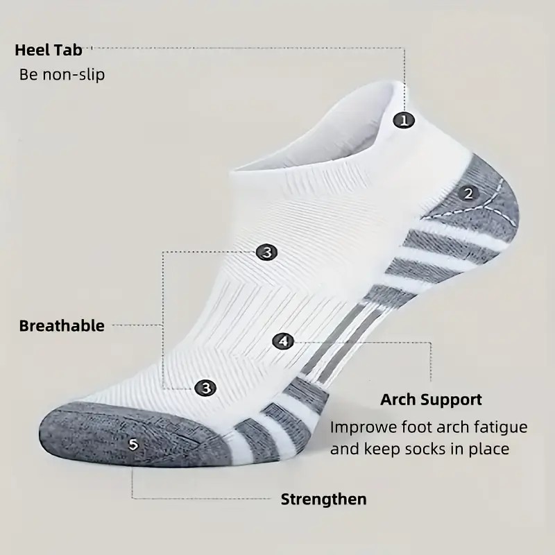 12 Pairs Men Breathable Sports - مراجعة Ankle Brace Sock وسعره
