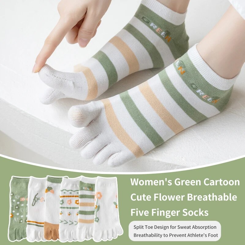 3 Pairs of Women's Spring and  - مراجعة Toe Sock Split وسعره