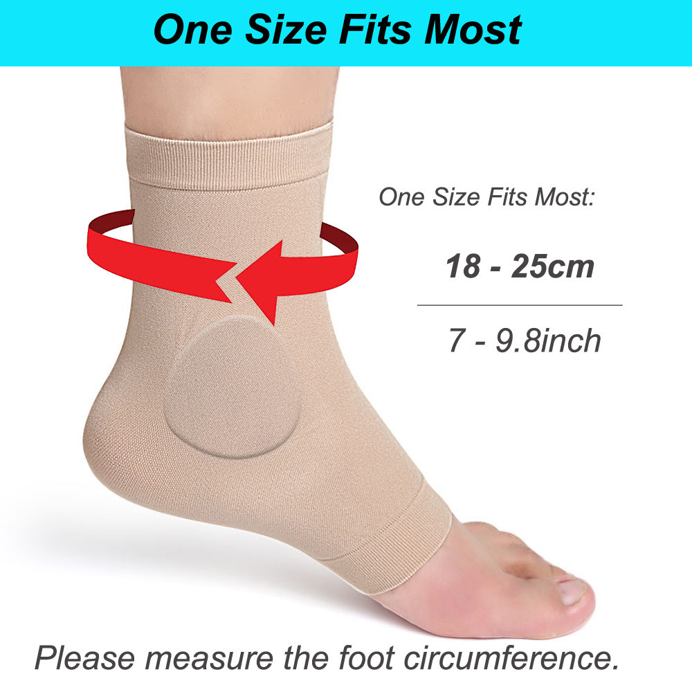 1Pair Boot Bumper Gel Pad Slee - مراجعة Ankle Brace Sock وسعره