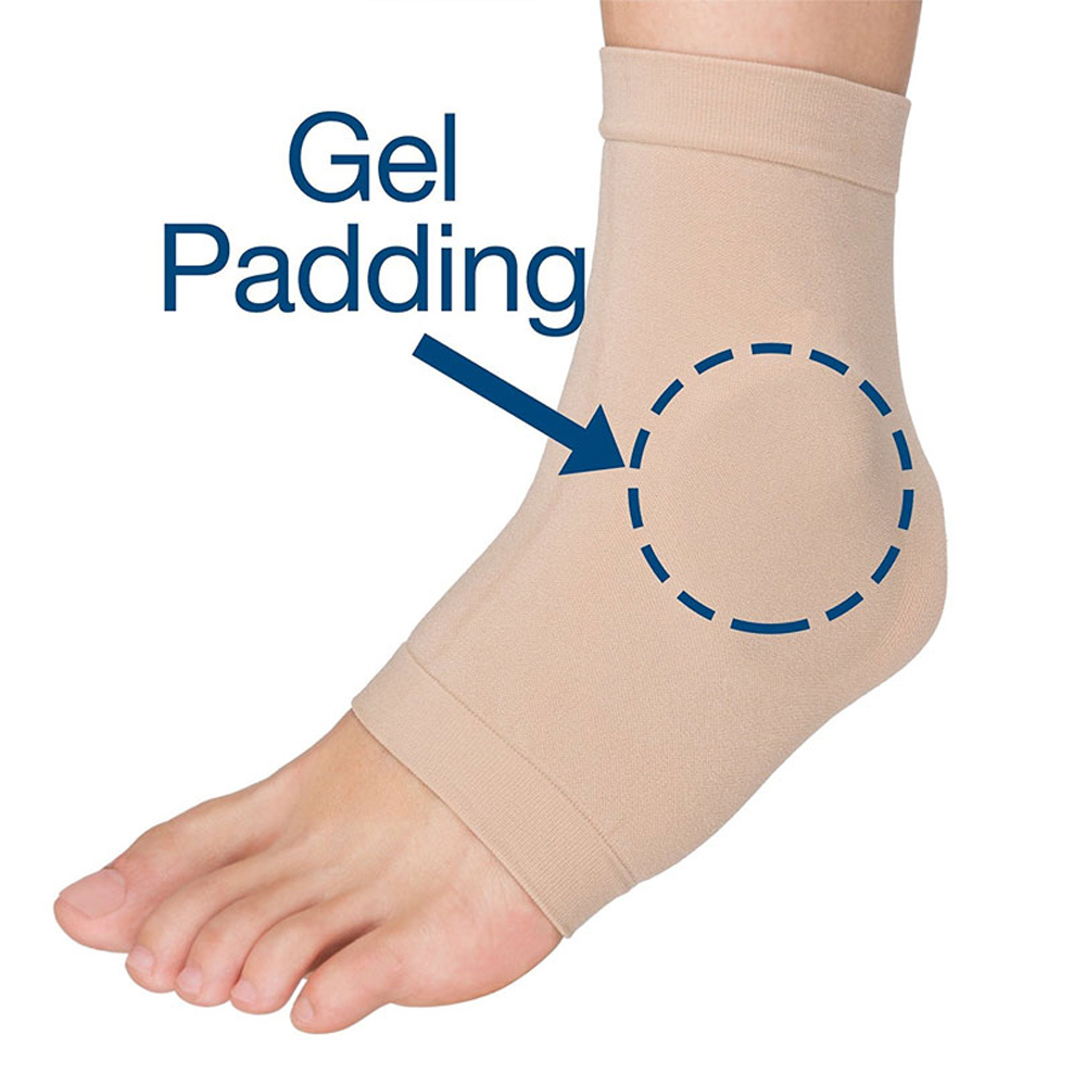 1Pair Boot Bumper Gel Pad Slee - مراجعة Ankle Brace Sock وسعره