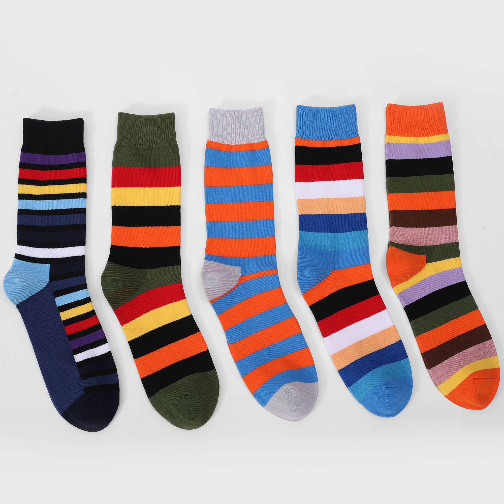 5Pairs Mens Fun Dress Socks, P - مراجعة Cotton Crew Sock Pack وسعره