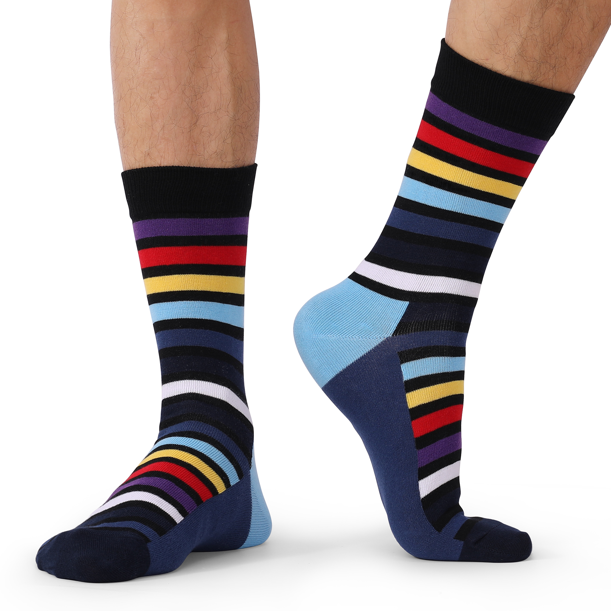 5Pairs Mens Fun Dress Socks, P - مراجعة Cotton Crew Sock Pack وسعره
