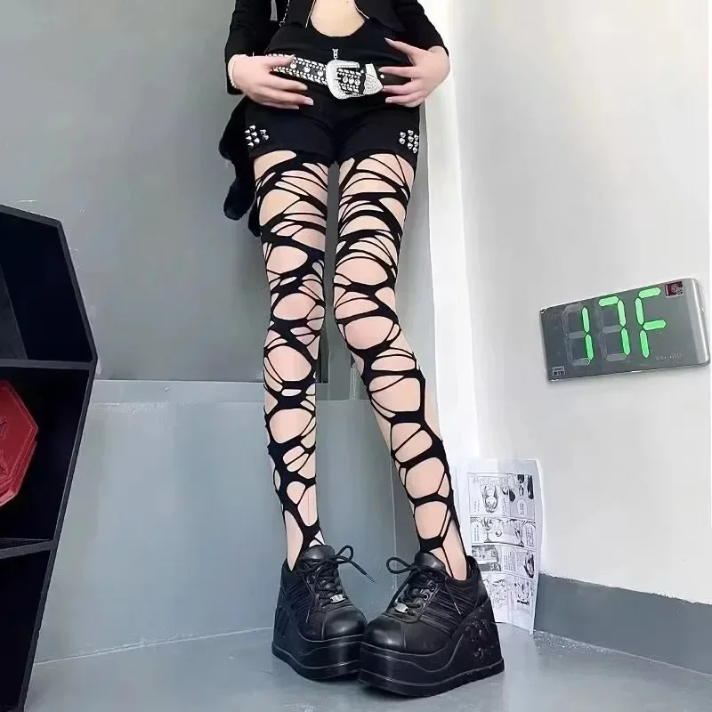 Sexy Black Ripped Fishnet Tigh - مراجعة Fishnet Stocking Women وسعره