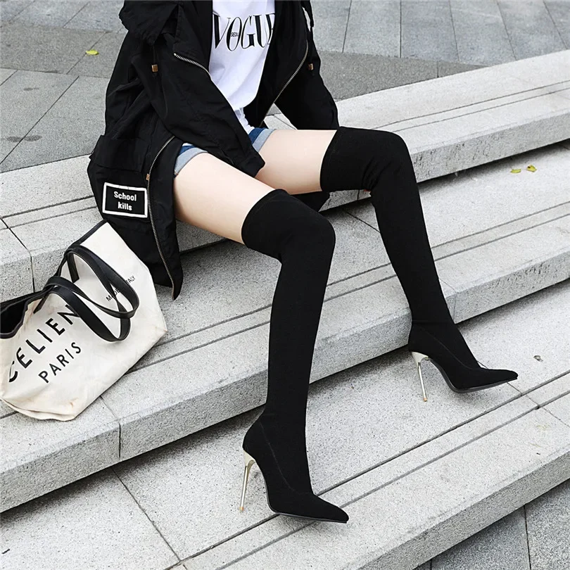 Plus Size Stretch Leopard Over - مراجعة Knee High Sock Women وسعره