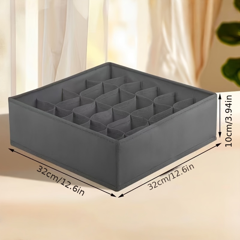 24-Compartment Fabric Drawer O - مراجعة Sock Organizer Tray وسعره