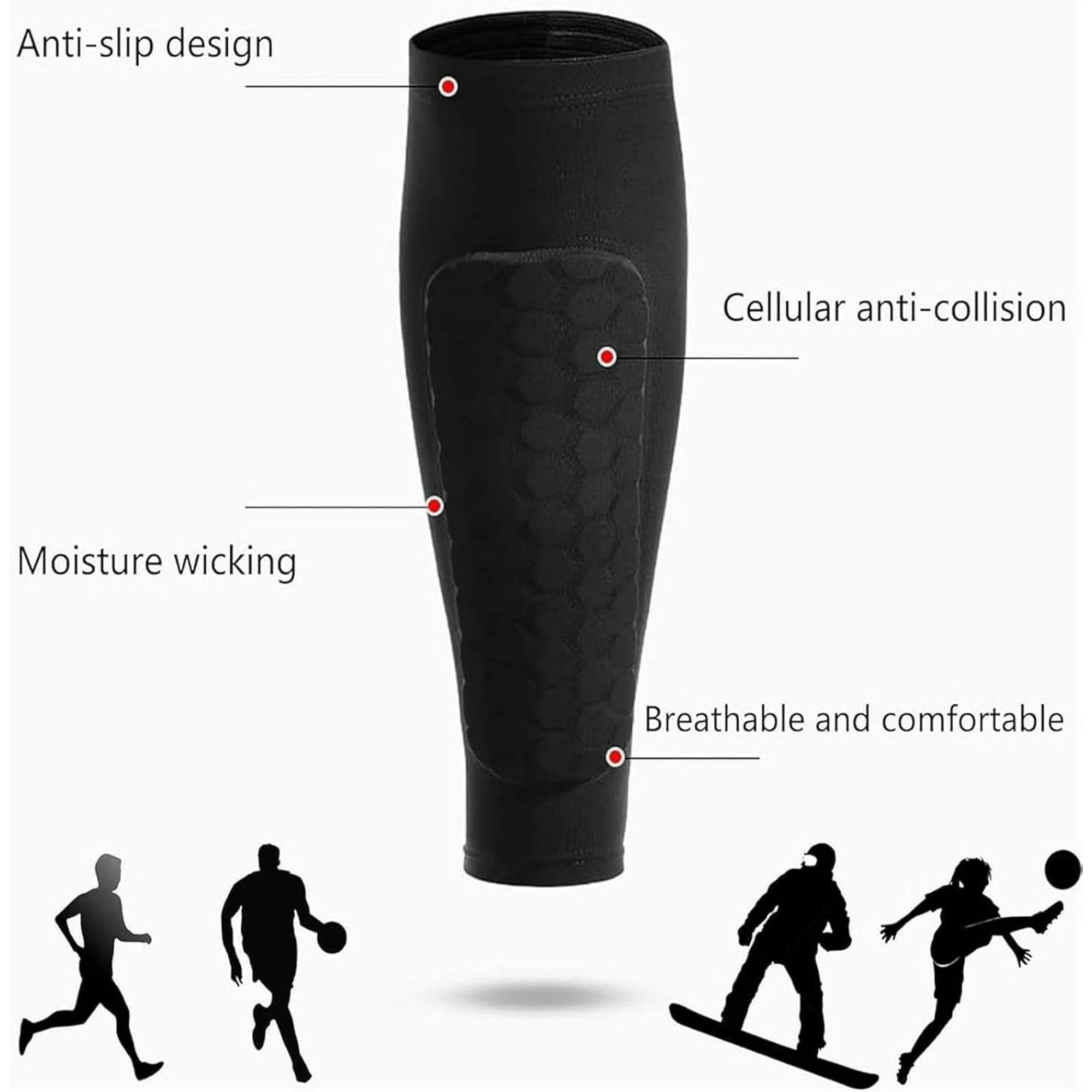 Soccer Shin Guards Shin Guard  - مراجعة Compression Sleeve Calf وسعره
