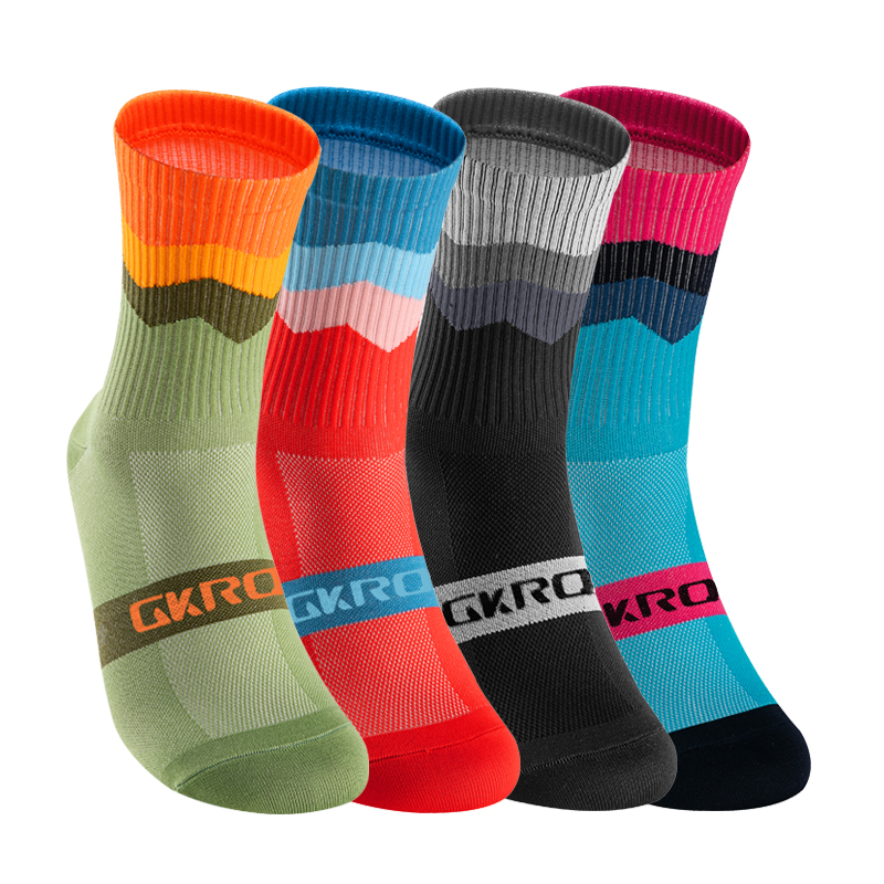 GKRQ 4 Pairs Bike Socks Men Nu - مراجعة Compression Sock Medical وسعره