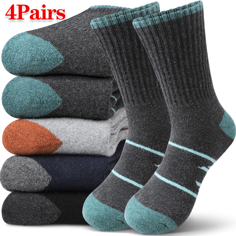 4Pairs Winter Women Mid Tube S - مراجعة Wool Hiking Sock وسعره