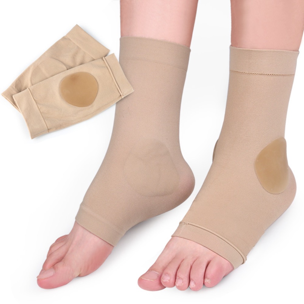 1pair Sports Invisible Silicon - مراجعة Ankle Brace Sock وسعره