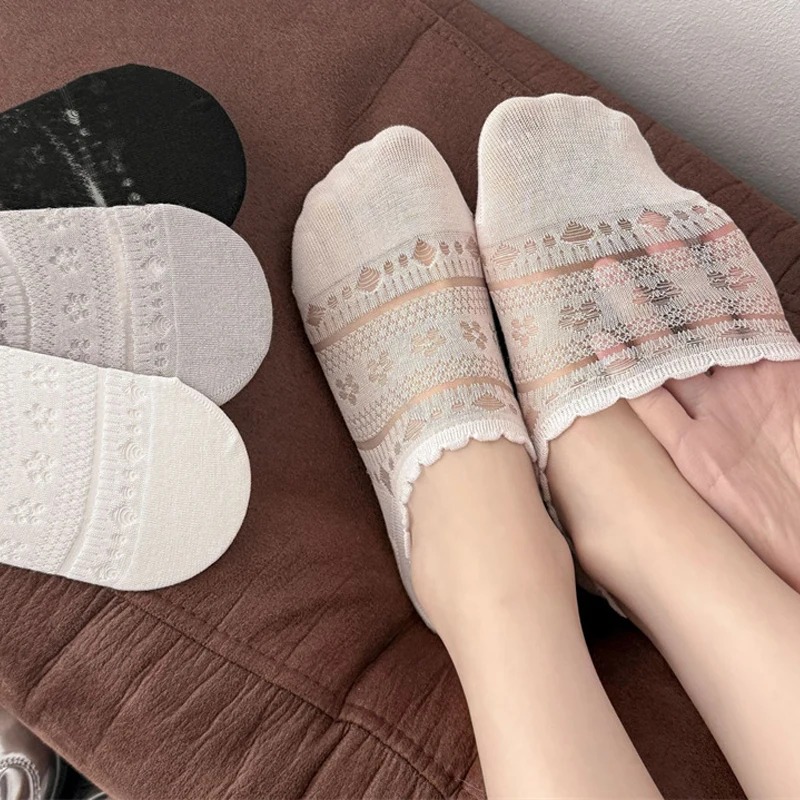 Lace Openwork Ballet Socks for - مراجعة Invisibility Sock Loafer وسعره