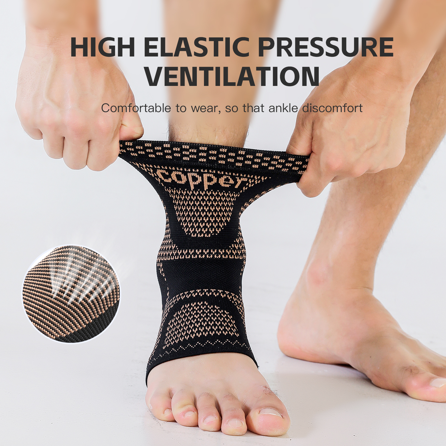 1/2 piece Copper Ankle Brace,I - مراجعة Ankle Brace Sock وسعره