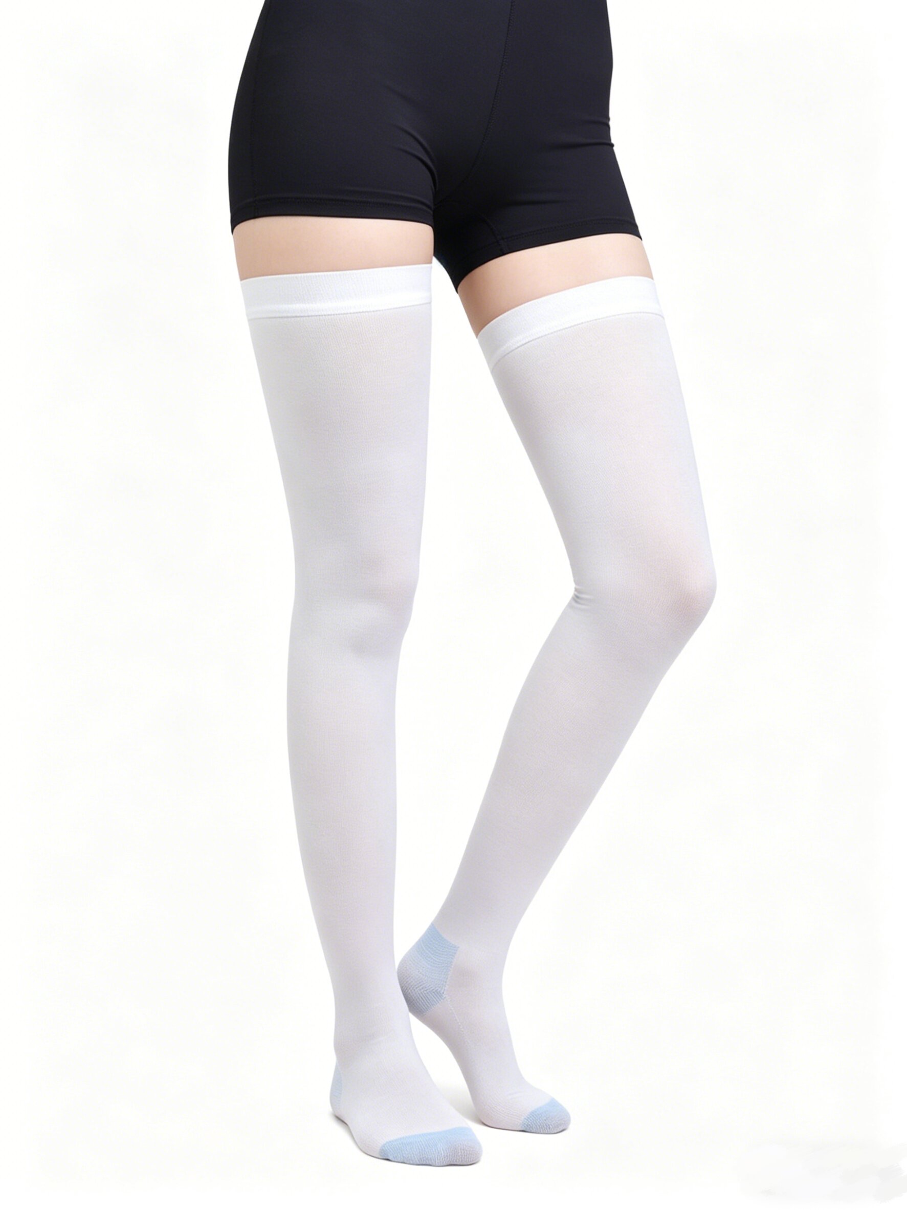 Blue White Graduated Compressi - مراجعة Compression Sock Medical وسعره