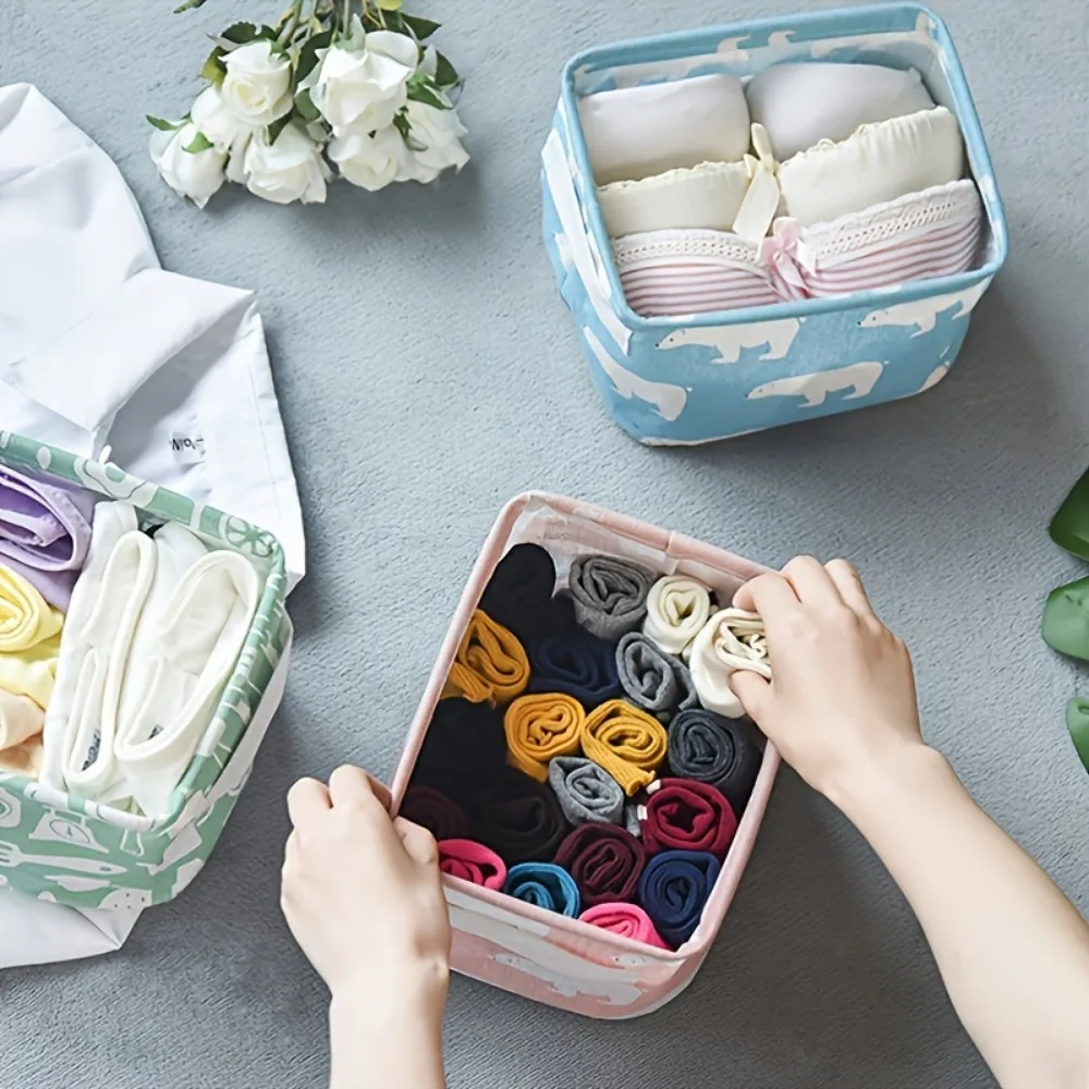 1pc Cotton Linen Fabric Waterp - مراجعة Sock Organizer Tray وسعره