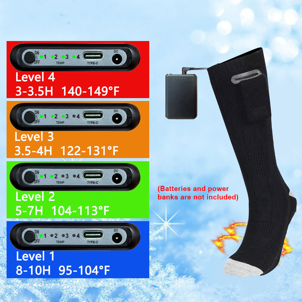 Heat Battery Electric Heated S - مراجعة Thermal Sock Winter وسعره