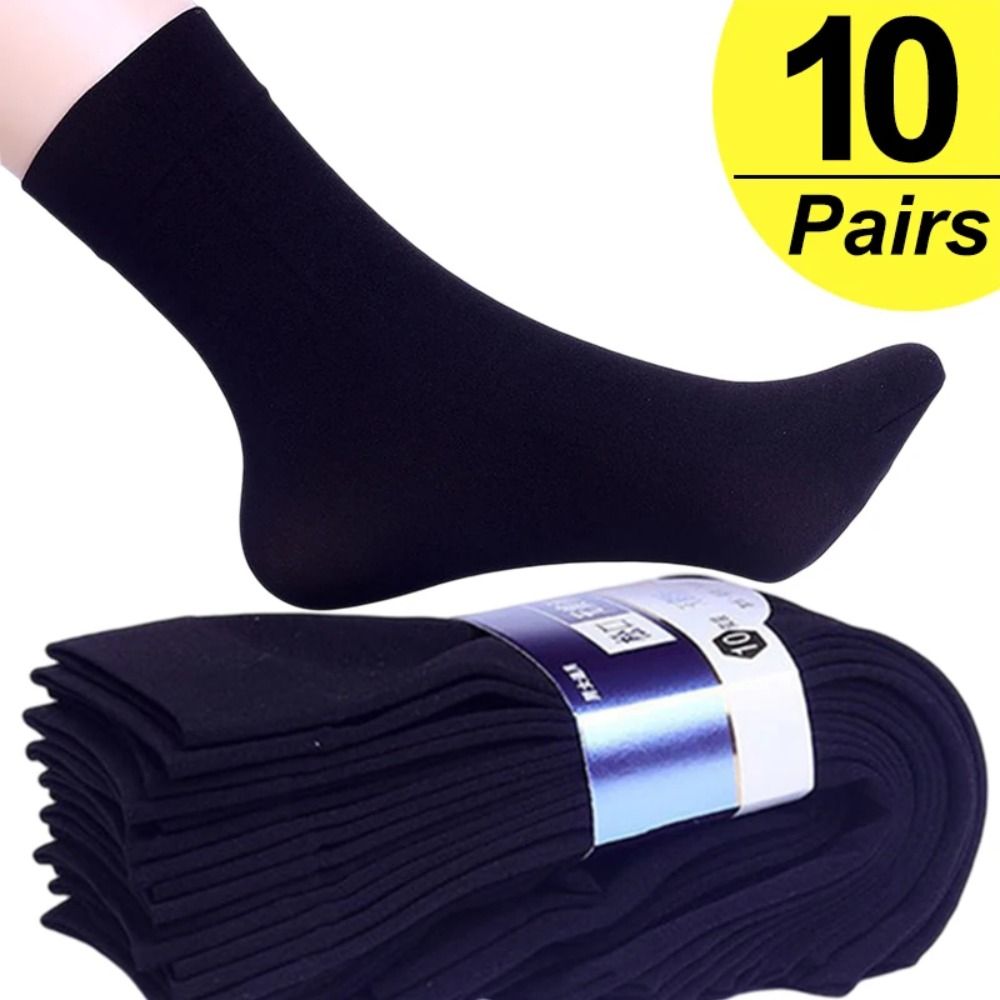10Pairs Fashion Breathable Men - مراجعة Silk Sock Bamboo وسعره