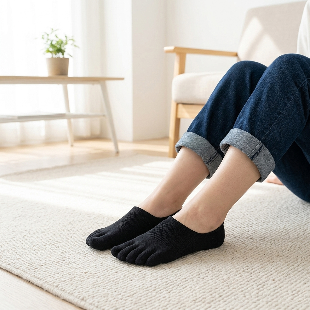 1/3/4 Pairs,Unisex Cotton Five - مراجعة Toe Sock Split وسعره