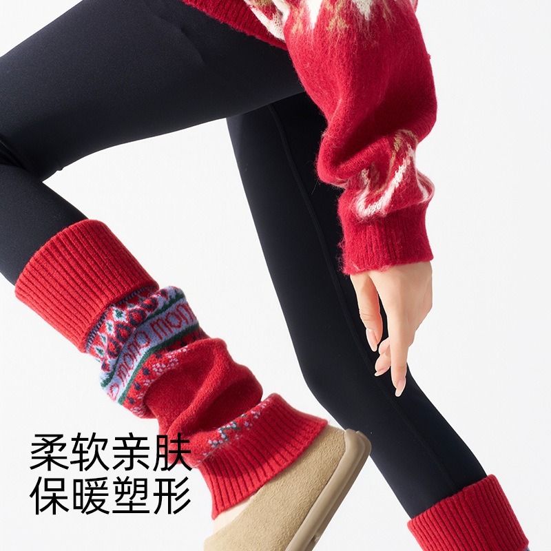 ​Fair Isle Knitted Leg Warmers - مراجعة Boot Sock Slouchy وسعره
