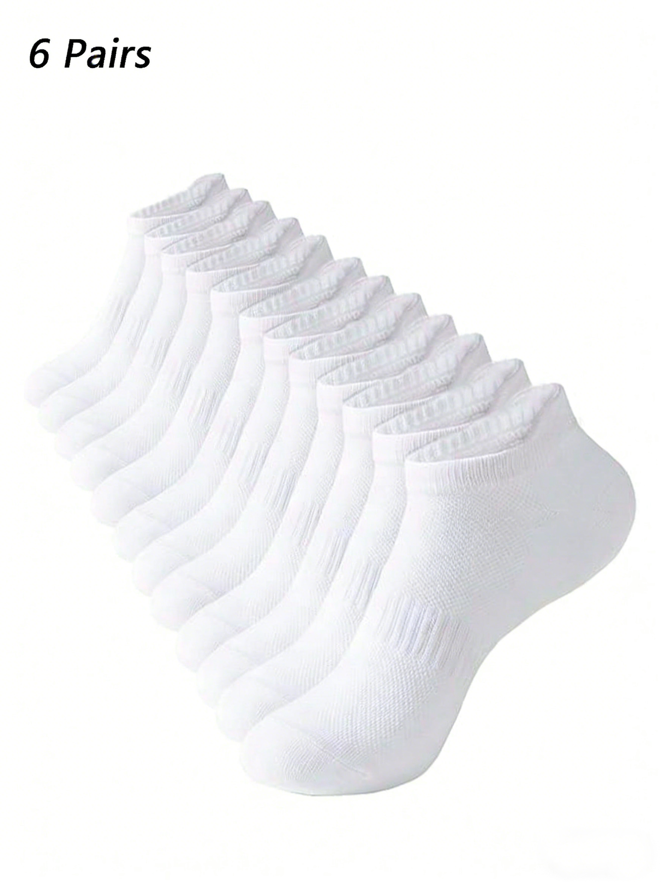 6 Pairs Women Men White Ankle  - مراجعة No Show Sock Women وسعره