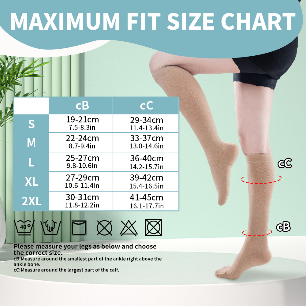 Legbeauty 23-32mmHg Medical Co - مراجعة Compression Sock Medical وسعره