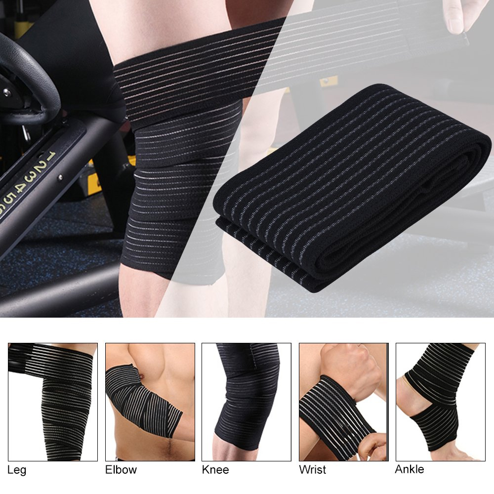 1PCS 40-300cm Compression Band - مراجعة Compression Sleeve Calf وسعره