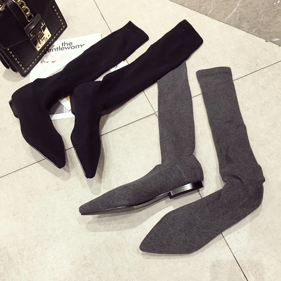 AIYKAZYSDL 2024 Autumn Kitten  - مراجعة Boot Sock Slouchy وسعره