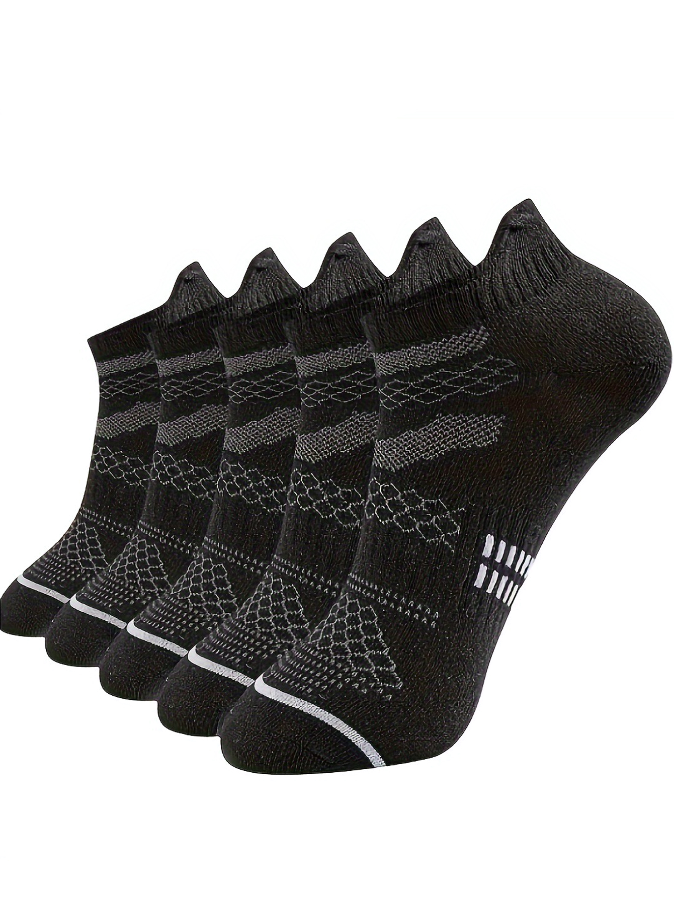 5Pairs Soft Padding No Show So - مراجعة No Show Sock Women وسعره