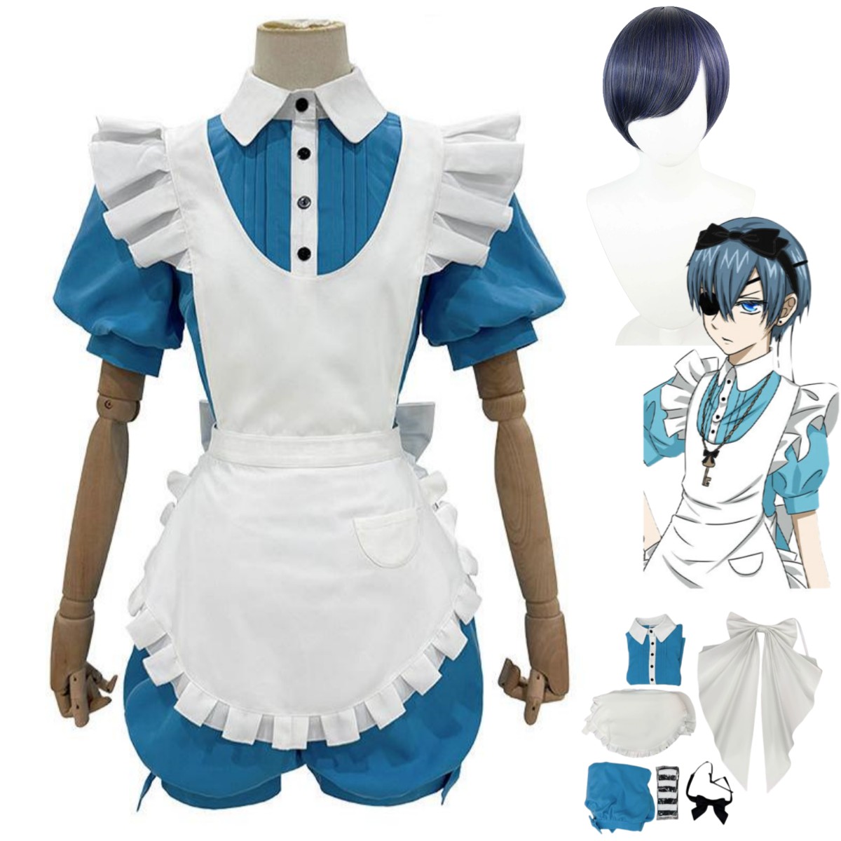 Anime Ciel Phantomhive Smile C - مراجعة Dress Sock Men وسعره