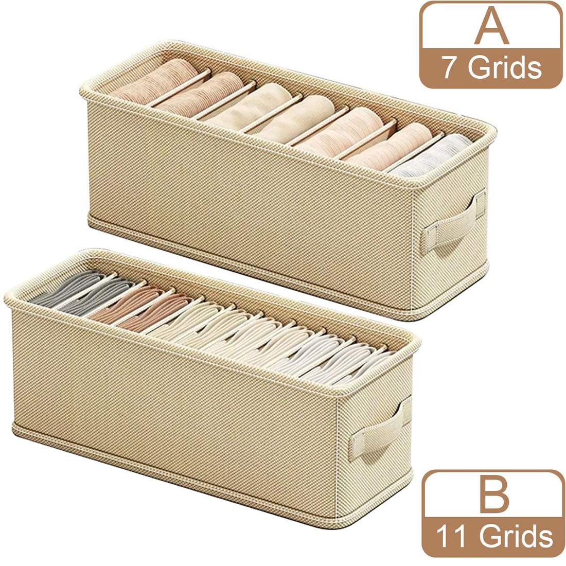 6/7 Grids Drawer Organizer Bra - مراجعة Sock Organizer Tray وسعره