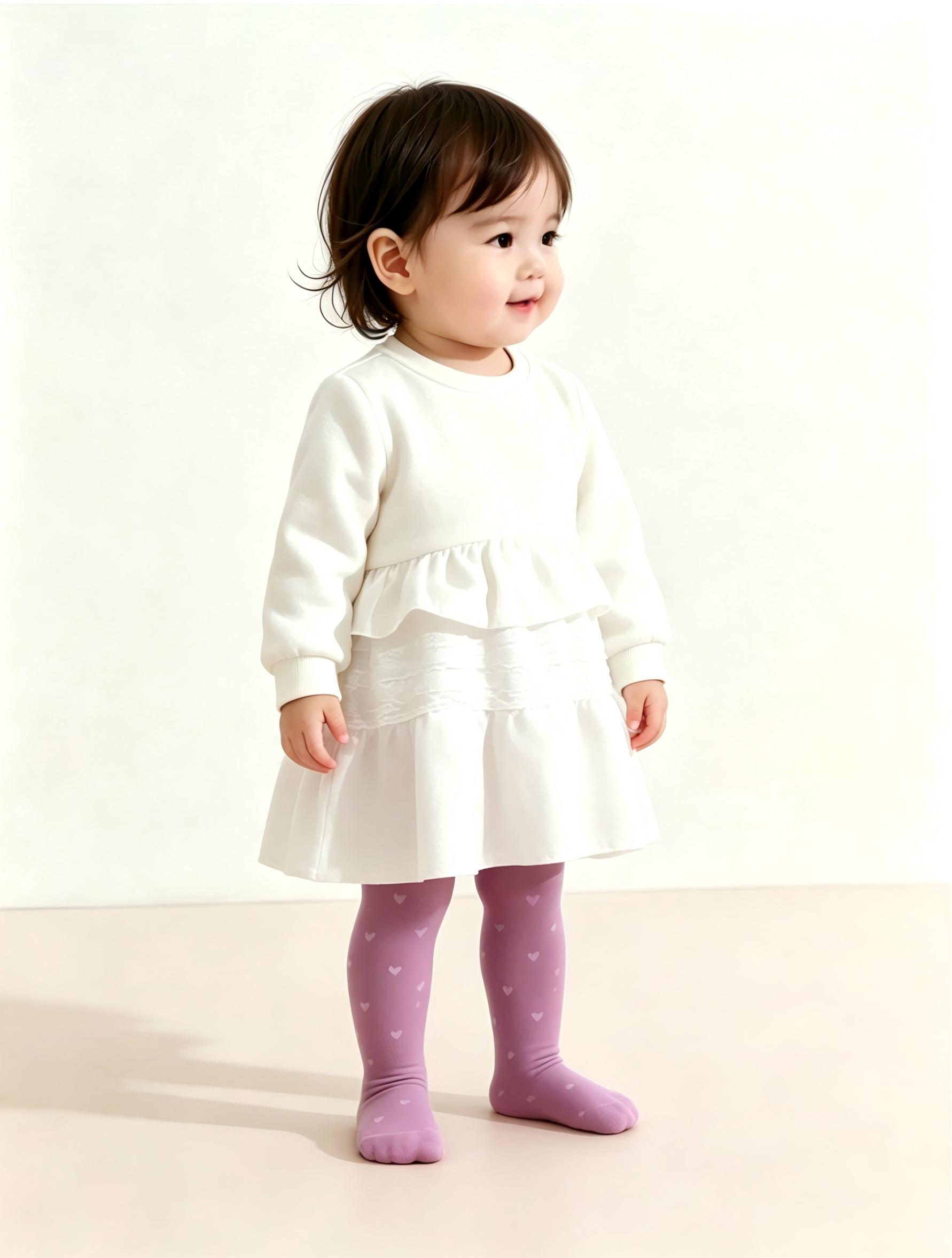 3PCS Toddler Girls Heart Print - مراجعة Tights Pantyhose Sheer وسعره