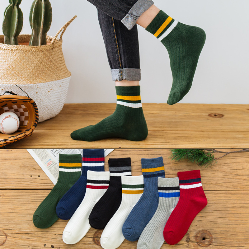 3 Pairs/Pack Cotton Mens Socks - مراجعة Cotton Crew Sock Pack وسعره