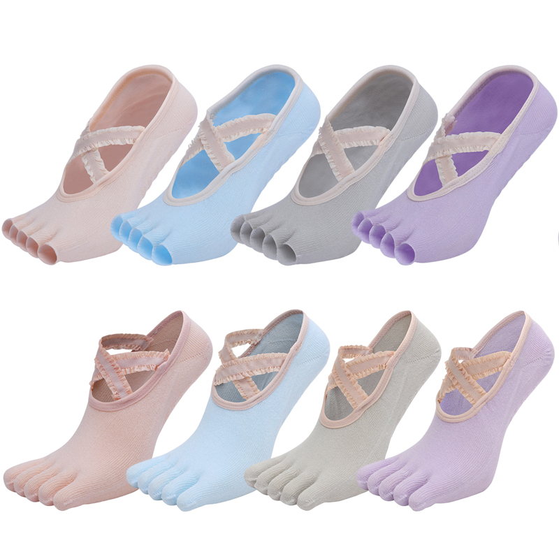 Five Finger Yoga Socks Lace Cr - مراجعة Toe Sock Split وسعره