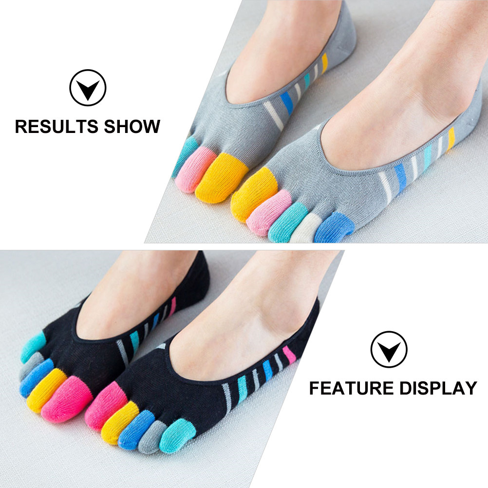5Pairs Yoga Toe Socks Women In - مراجعة Invisibility Sock Loafer وسعره