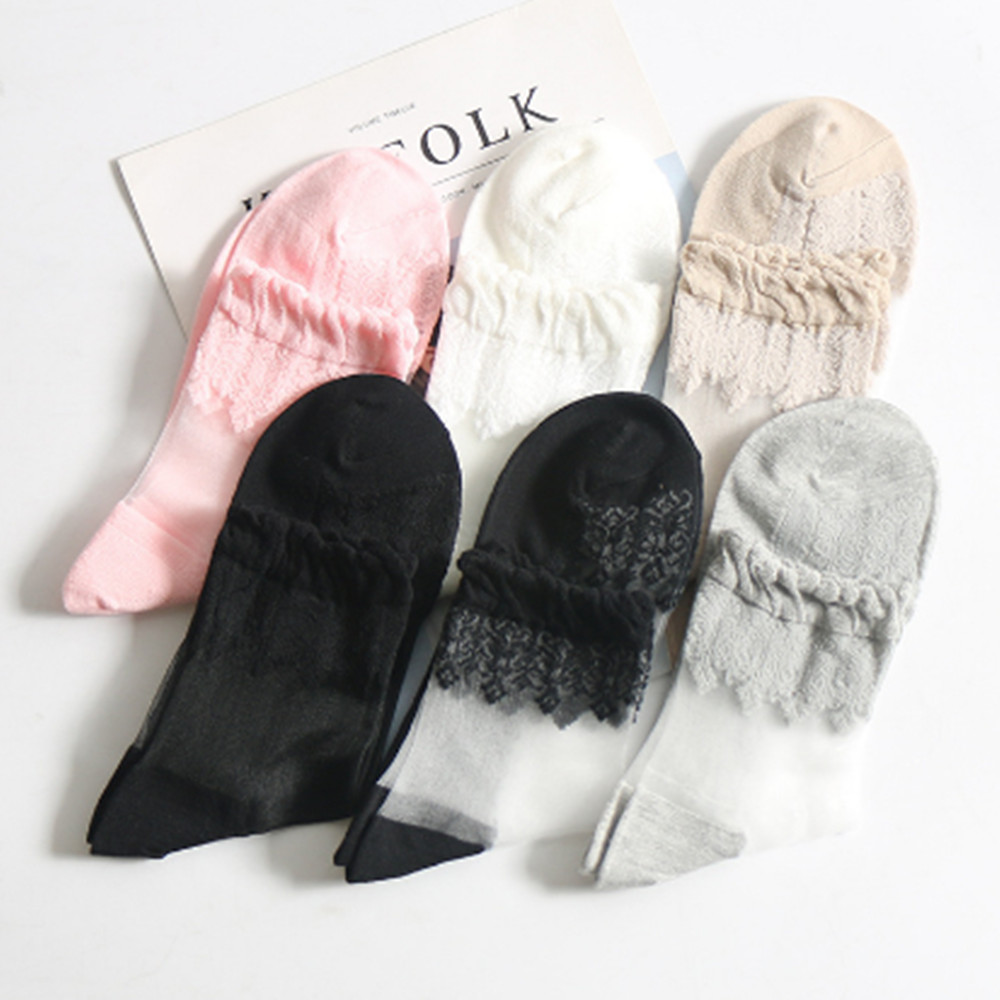 Woman Lace short sock thin soc - مراجعة Invisibility Sock Loafer وسعره