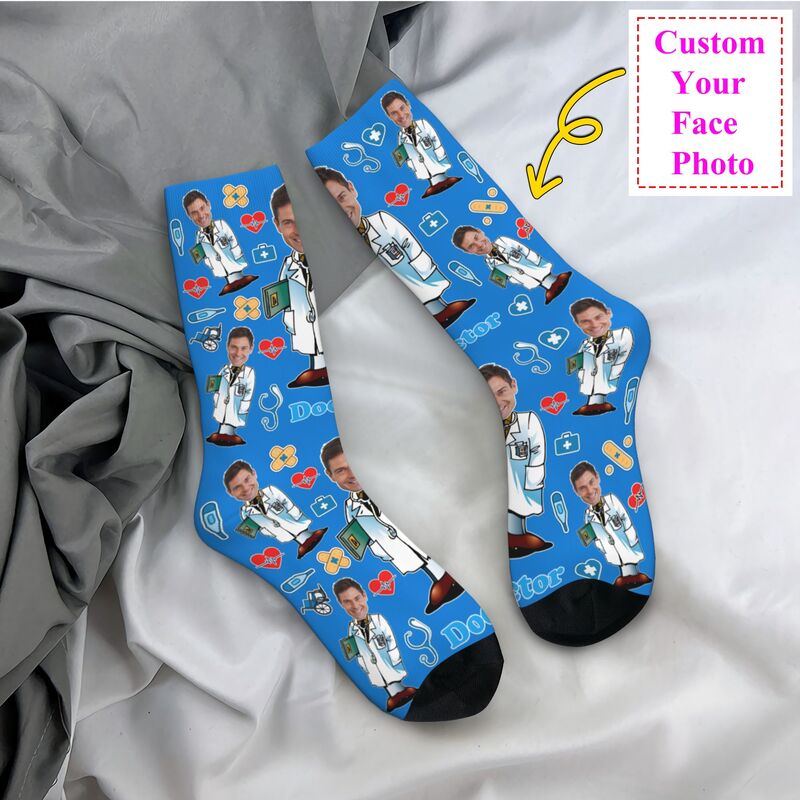 Doctor Custom Men Women Crew S - مراجعة Dress Sock Men وسعره