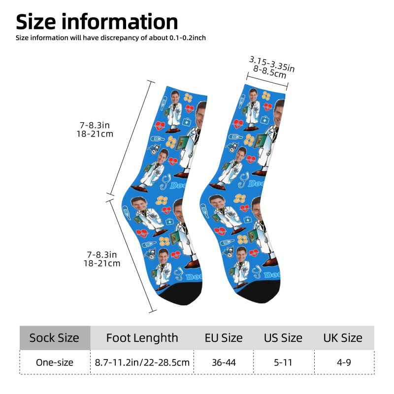Doctor Custom Men Women Crew S - مراجعة Dress Sock Men وسعره